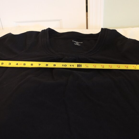 Croft and Barrow Stretch  Size XL top Black - Picture 7 of 8